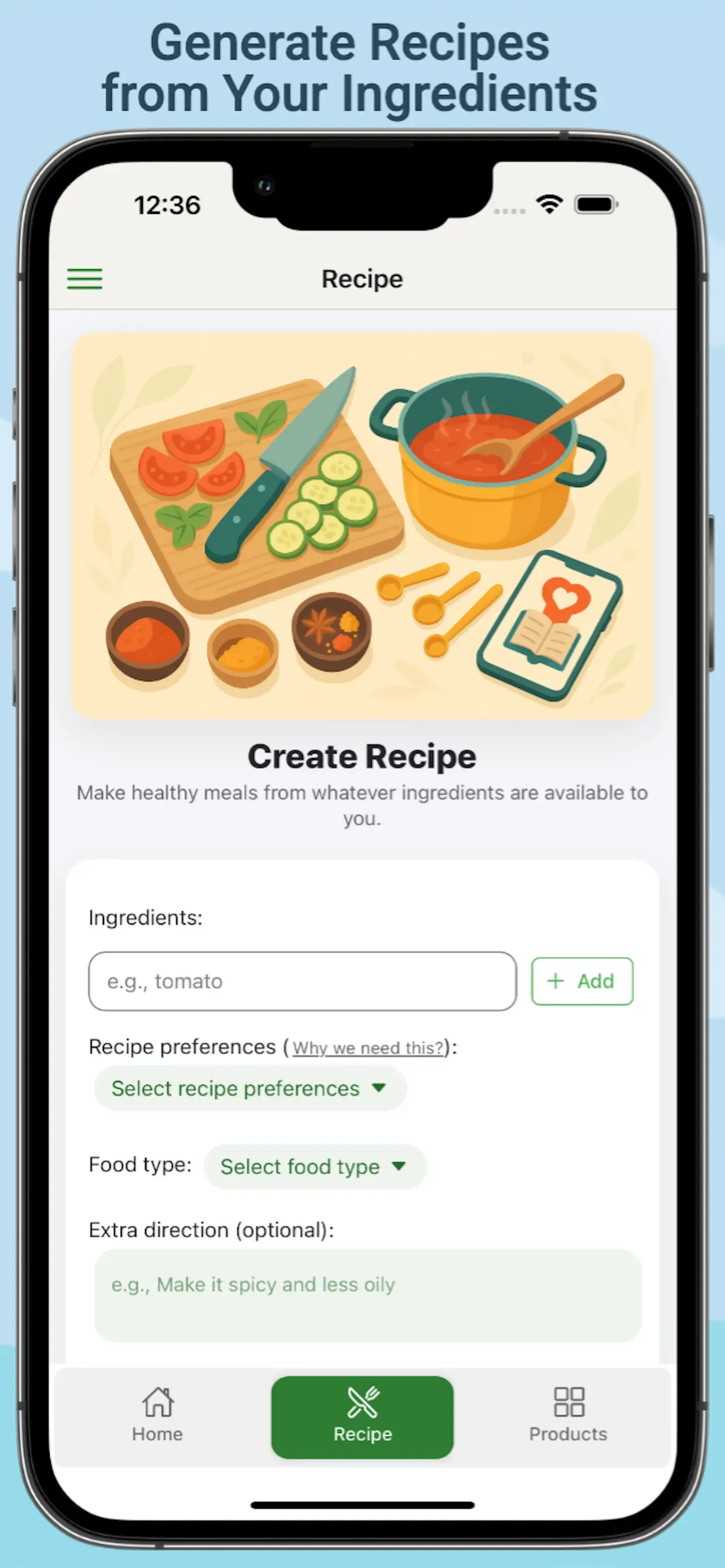 LivaMeal daily meal plan with Indian food suggestions