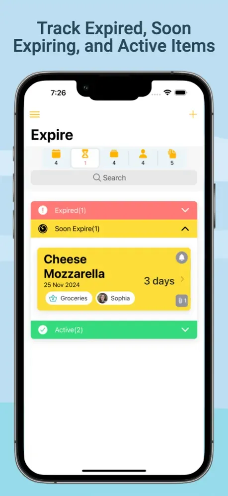 vExpiry form for creating a new expiry tracker