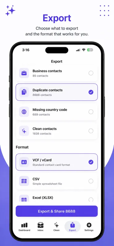ContactMind review queue before applying fixes
