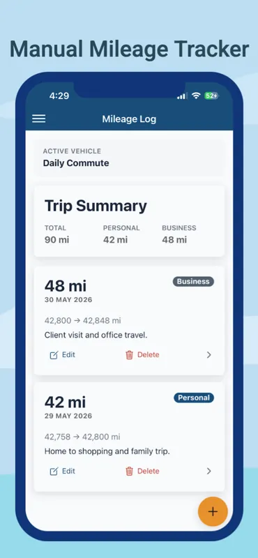 Carzo fuel expense entry with odometer reading