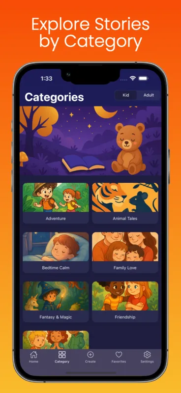 Velva dark bedtime player for imagination-friendly listening