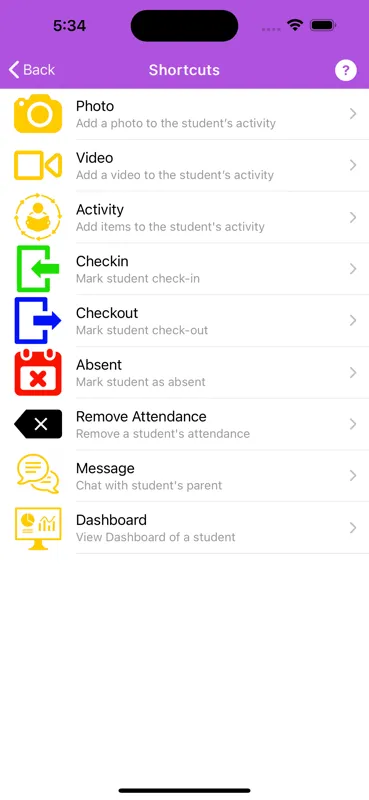 KinderMom learning goals and milestone tracking