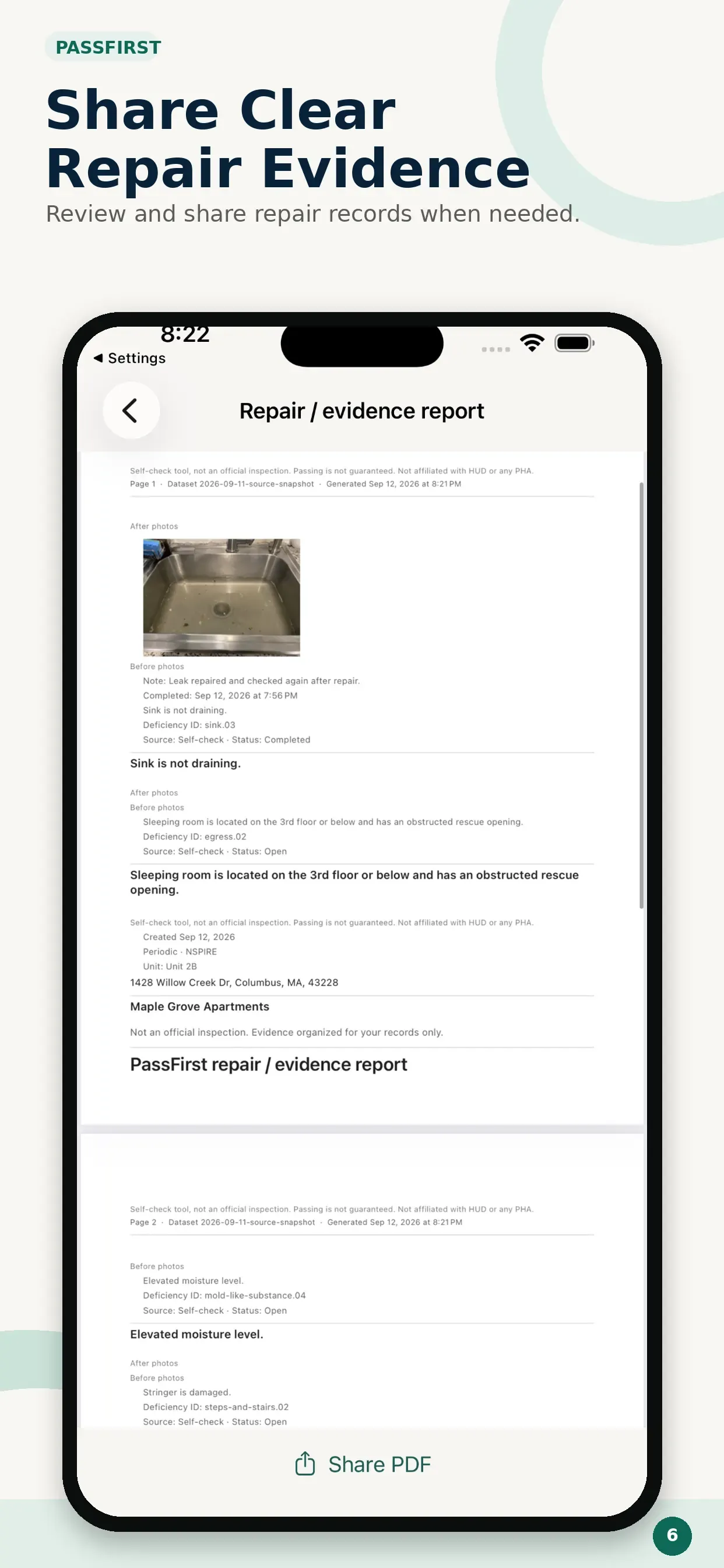 PassFirst report and export options