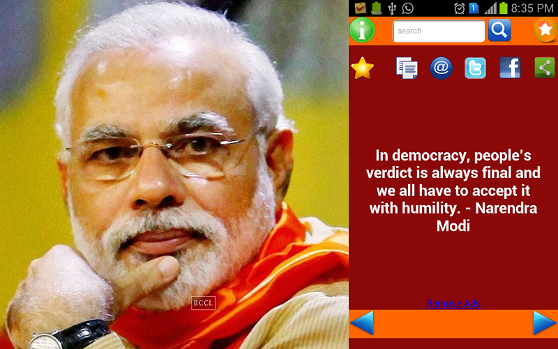 Quotes of Modi by zuHapps